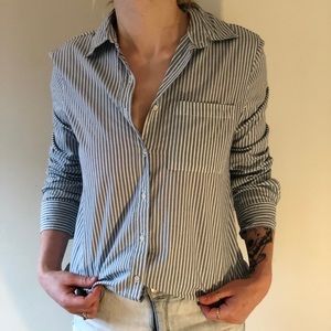 Striped button up